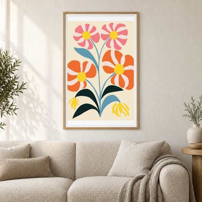 Flower Print CCLXVI — Flower & Botanical Prints shown in a styled interior