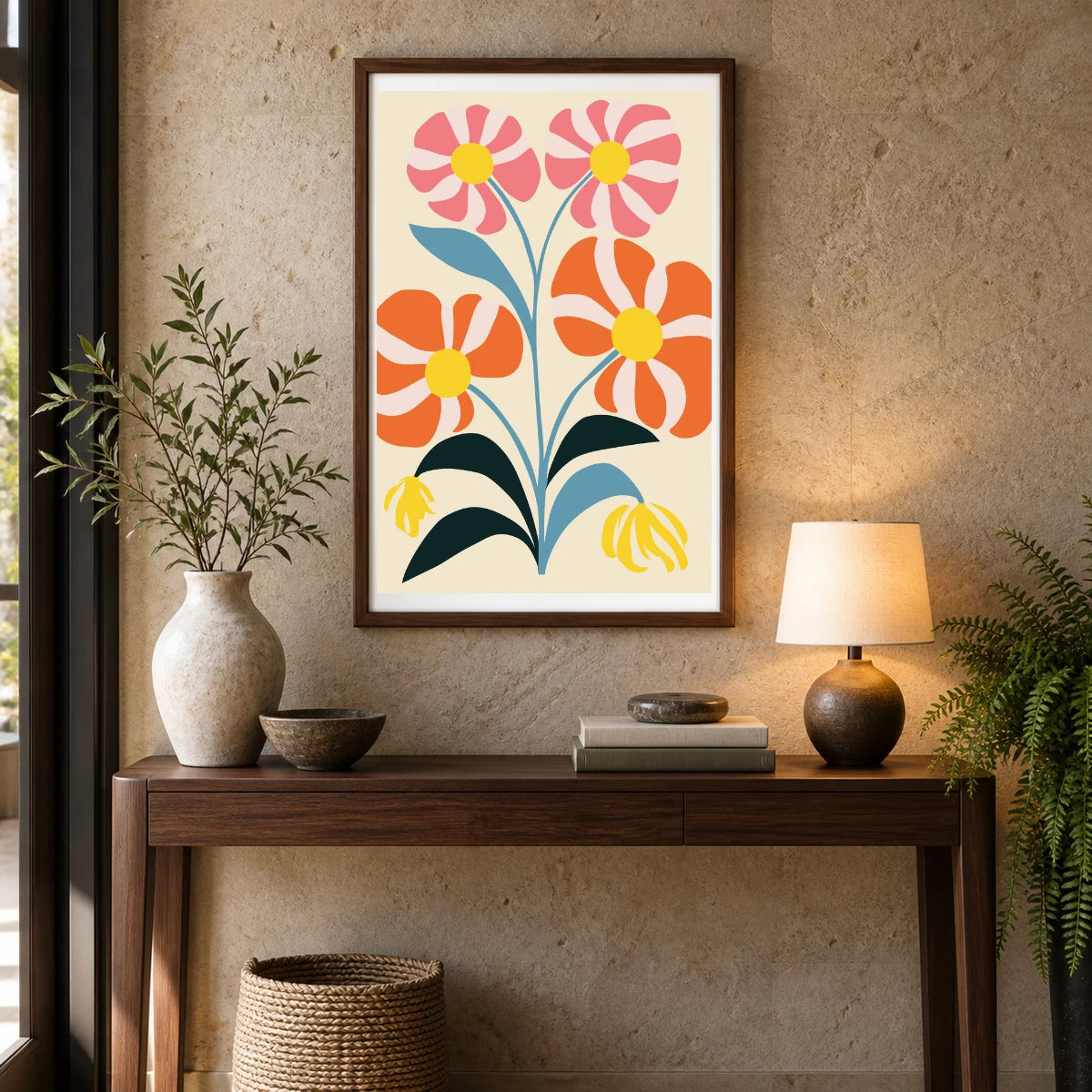 Flower Print CCLXVI — Flower & Botanical Prints shown in a styled interior