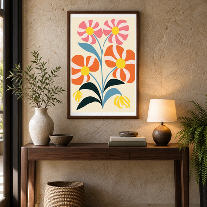 Flower Print CCLXVI — Flower & Botanical Prints shown in a styled interior