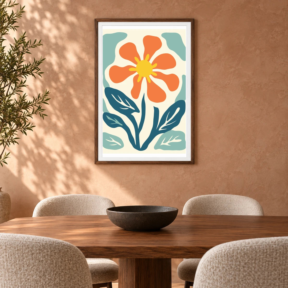 Flower Print CCLXVII — Flower & Botanical Prints shown in a styled interior