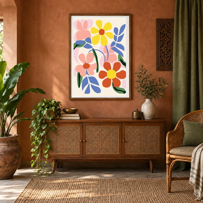 Flower Print CCLXVIII — Flower & Botanical Prints shown in a styled interior