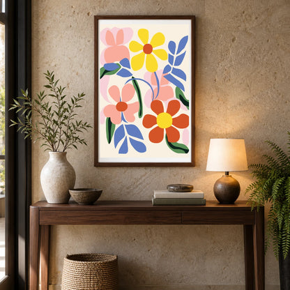 Flower Print CCLXVIII — Flower & Botanical Prints shown in a styled interior