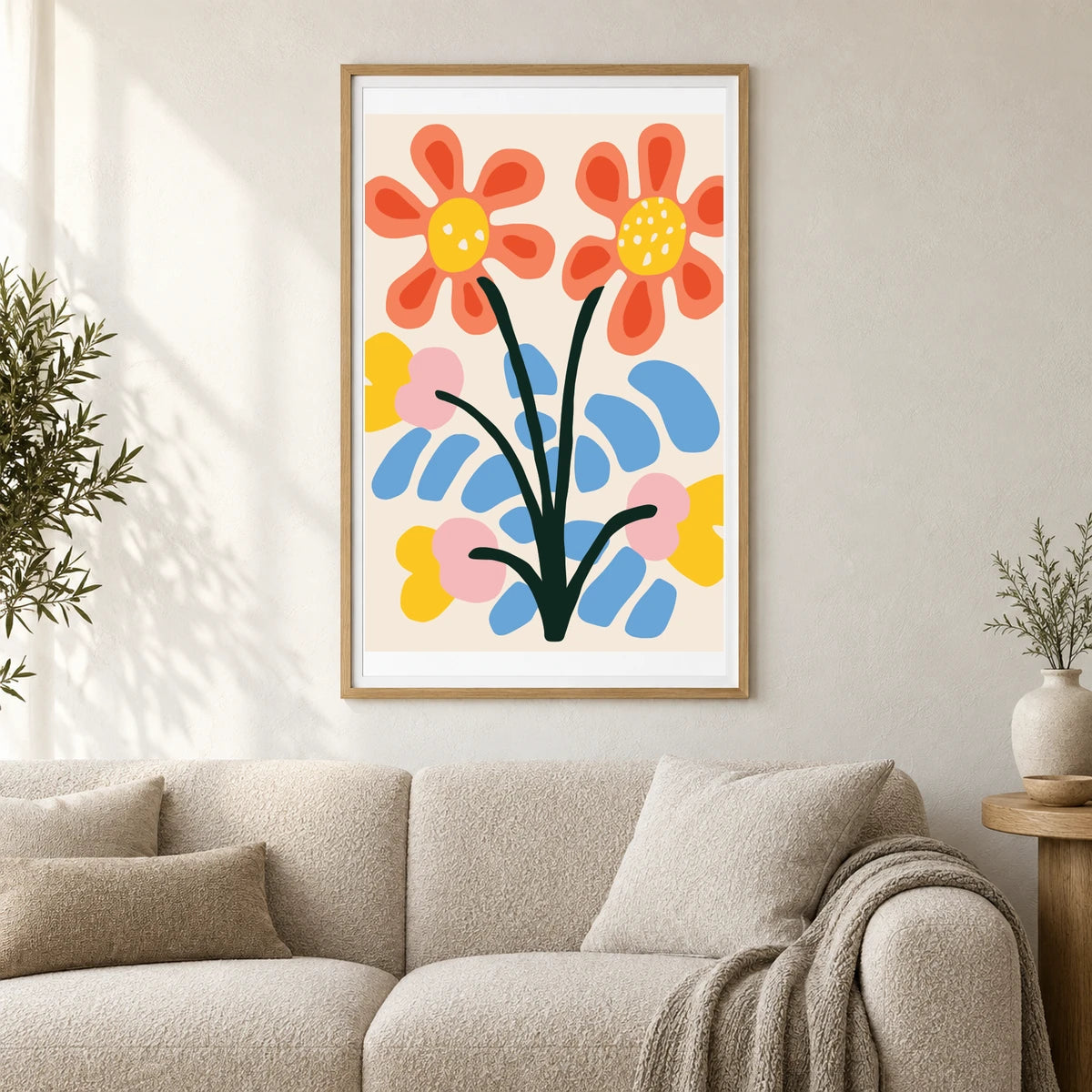 Flower Print CCLXX — Flower & Botanical Prints shown in a styled interior