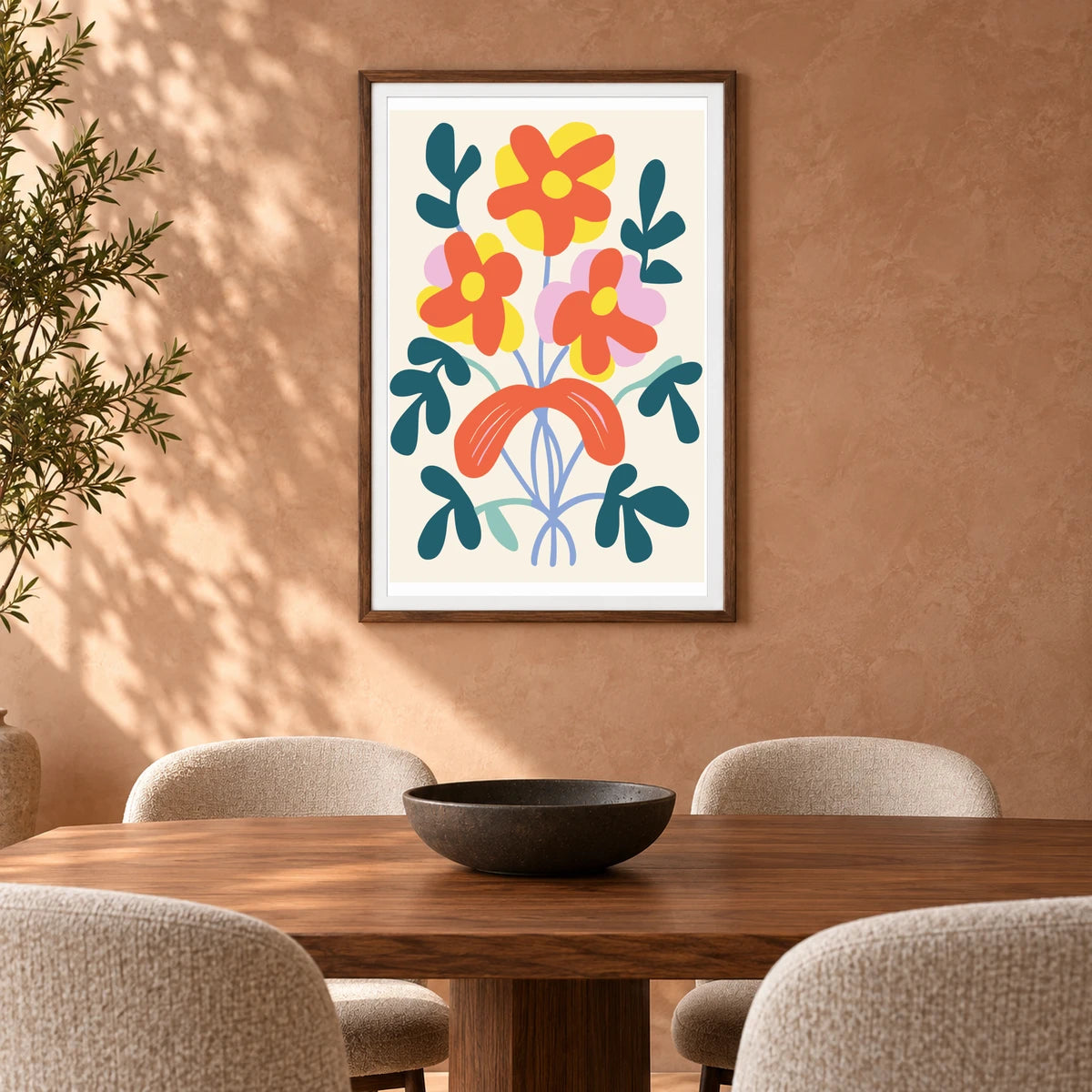 Flower Print CCLXXI — Flower & Botanical Prints shown in a styled interior