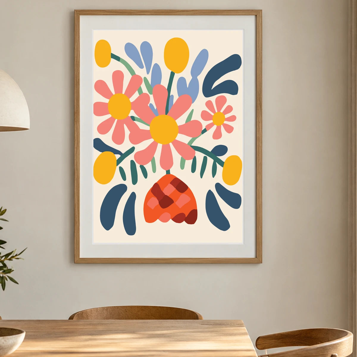 Flower Print CCLXXII — Flower & Botanical Prints shown in a styled interior