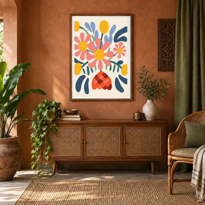 Flower Print CCLXXII — Flower & Botanical Prints shown in a styled interior