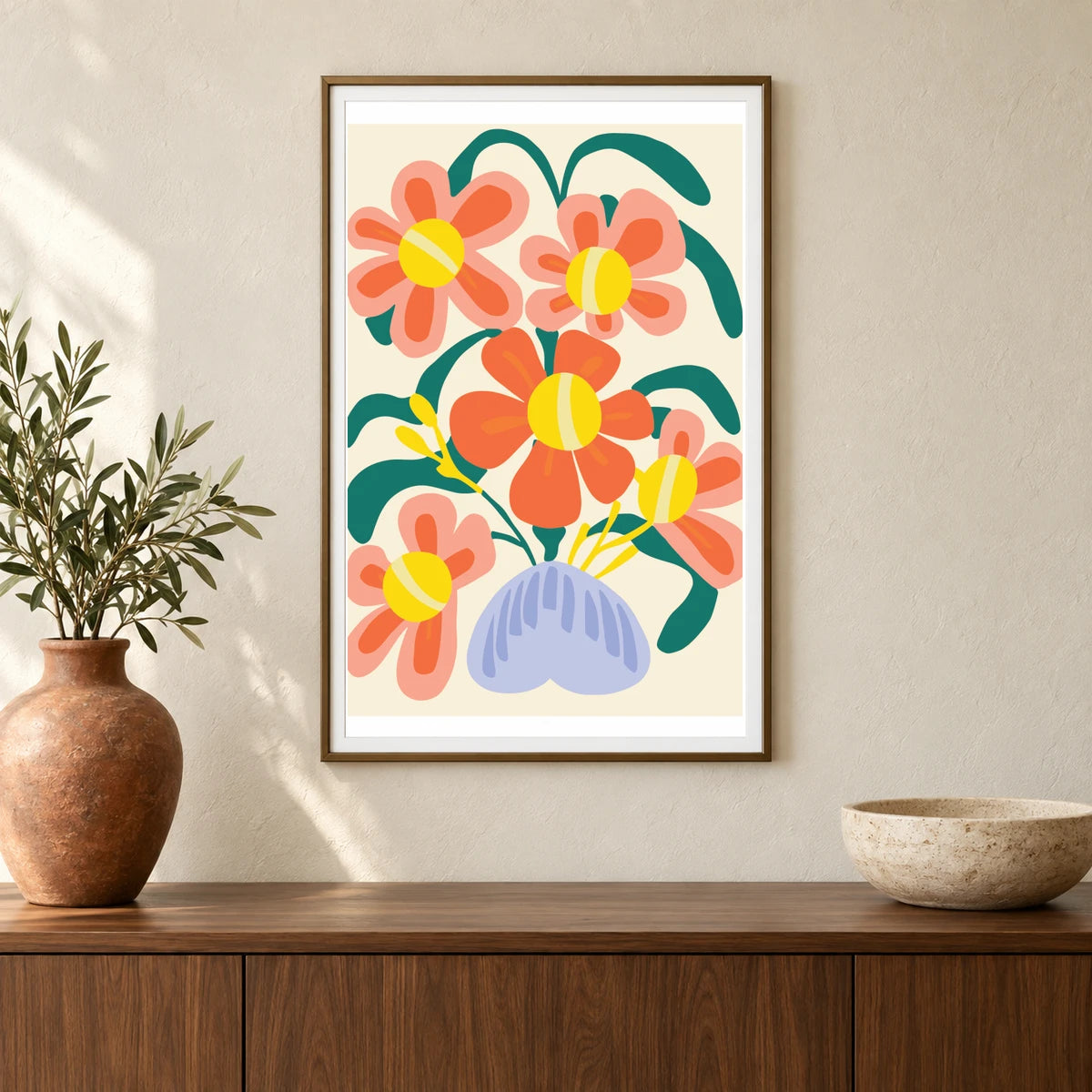 Flower Print CCLXXIII — Flower & Botanical Prints shown in a styled interior