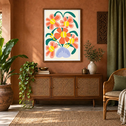 Flower Print CCLXXIII — Flower & Botanical Prints shown in a styled interior