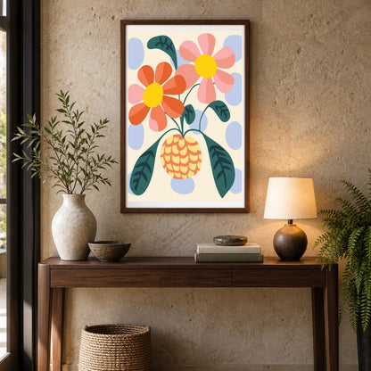 Flower Print CCLXXIV — Flower & Botanical Prints shown in a styled interior