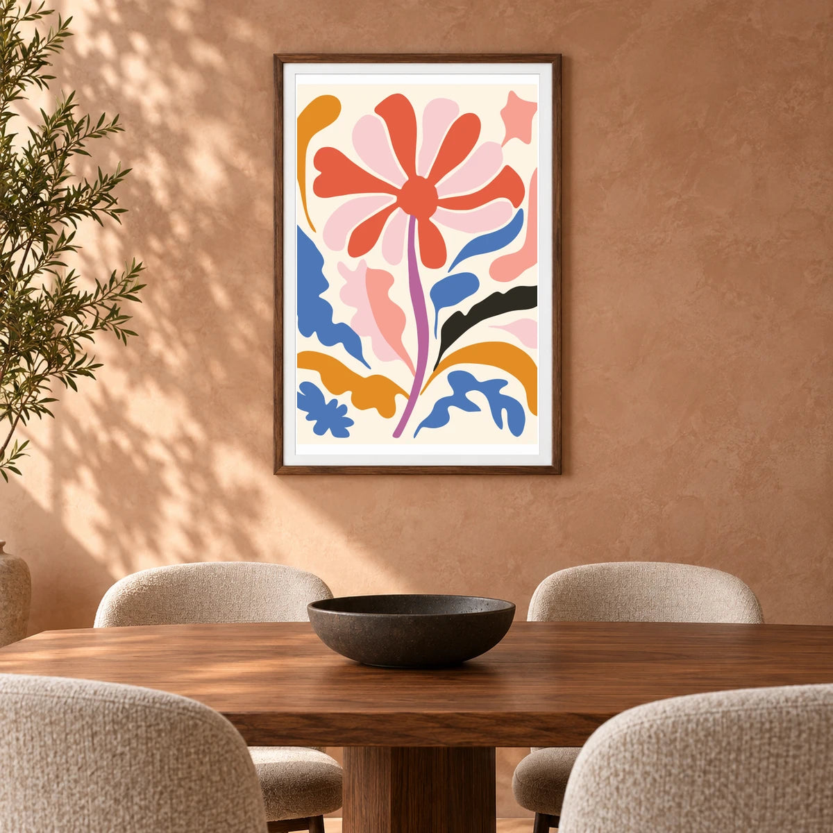 Flower Print CCLXXVI — Flower & Botanical Prints shown in a styled interior