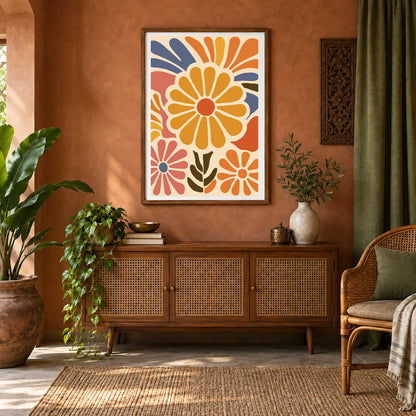 Flower Print CCLXXVII — Flower & Botanical Prints shown in a styled interior