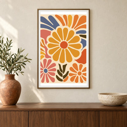 Flower Print CCLXXVII — Flower & Botanical Prints shown in a styled interior