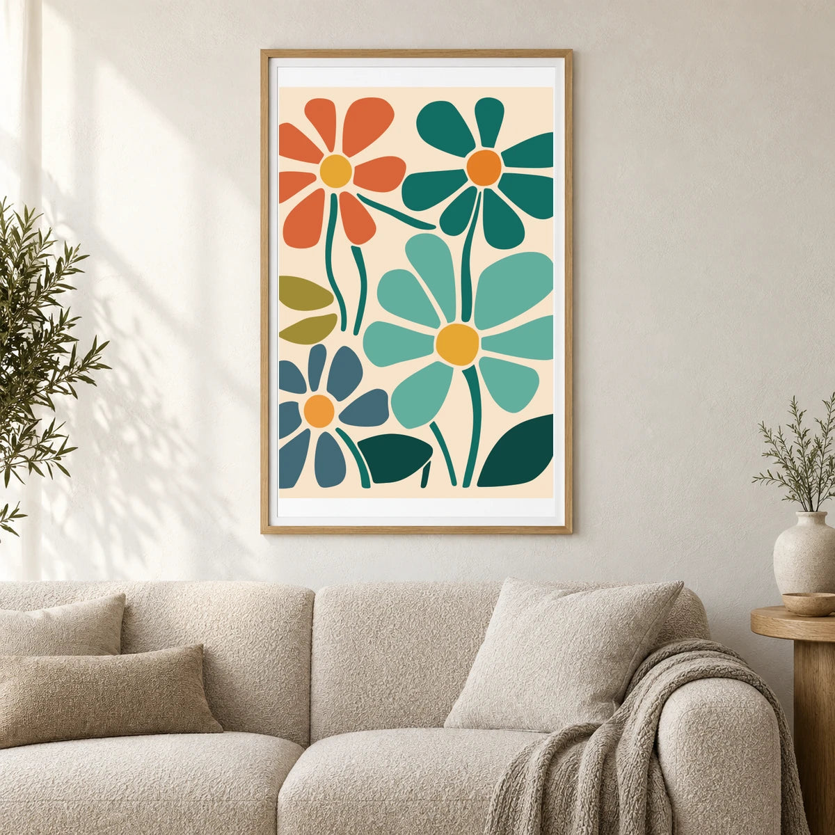 Flower Print CCLXXVIII — Flower & Botanical Prints shown in a styled interior
