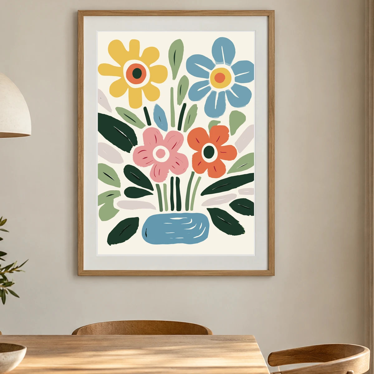 Flower Print CCLXXIX — Flower & Botanical Prints shown in a styled interior