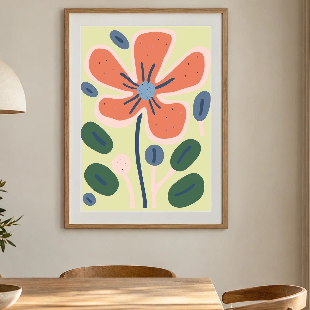 Flower Print CCLXXX — Flower & Botanical Prints shown in a styled interior