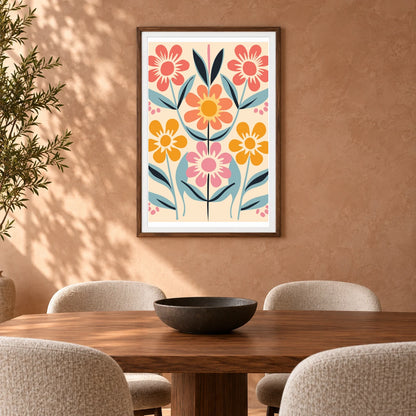 Flower Print CCLXXXI — Flower & Botanical Prints shown in a styled interior