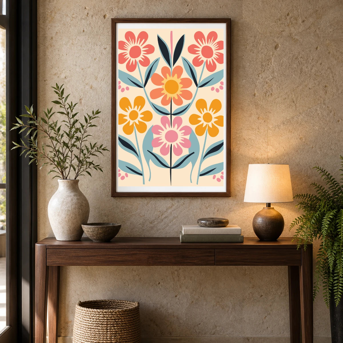 Flower Print CCLXXXI — Flower & Botanical Prints shown in a styled interior