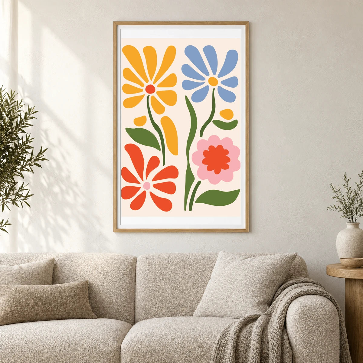 Flower Print CCLXXXII — Flower & Botanical Prints shown in a styled interior