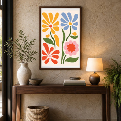 Flower Print CCLXXXII — Flower & Botanical Prints shown in a styled interior
