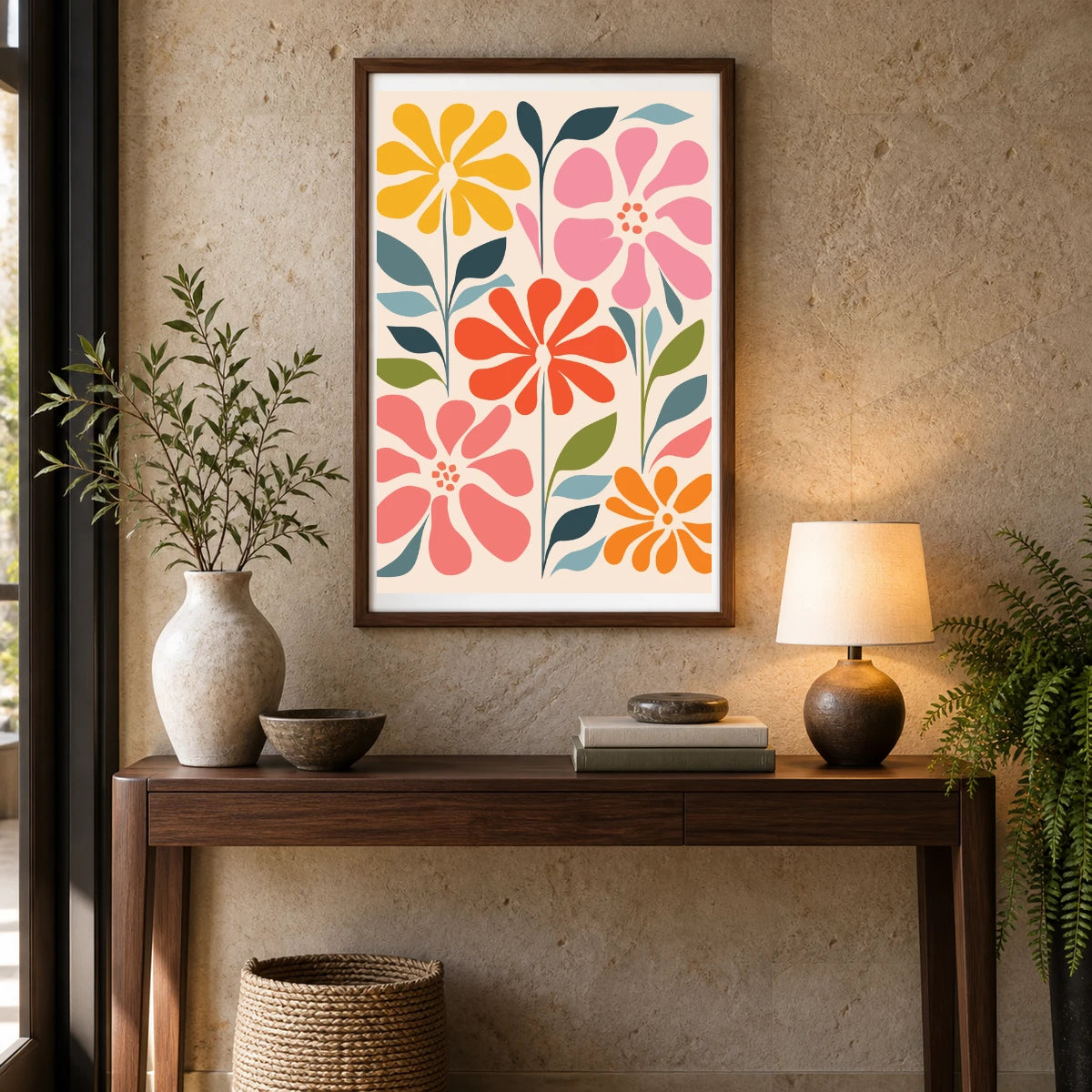Flower Print CCLXXXIII — Flower & Botanical Prints shown in a styled interior