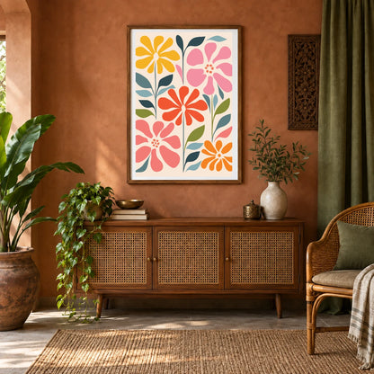 Flower Print CCLXXXIII — Flower & Botanical Prints shown in a styled interior