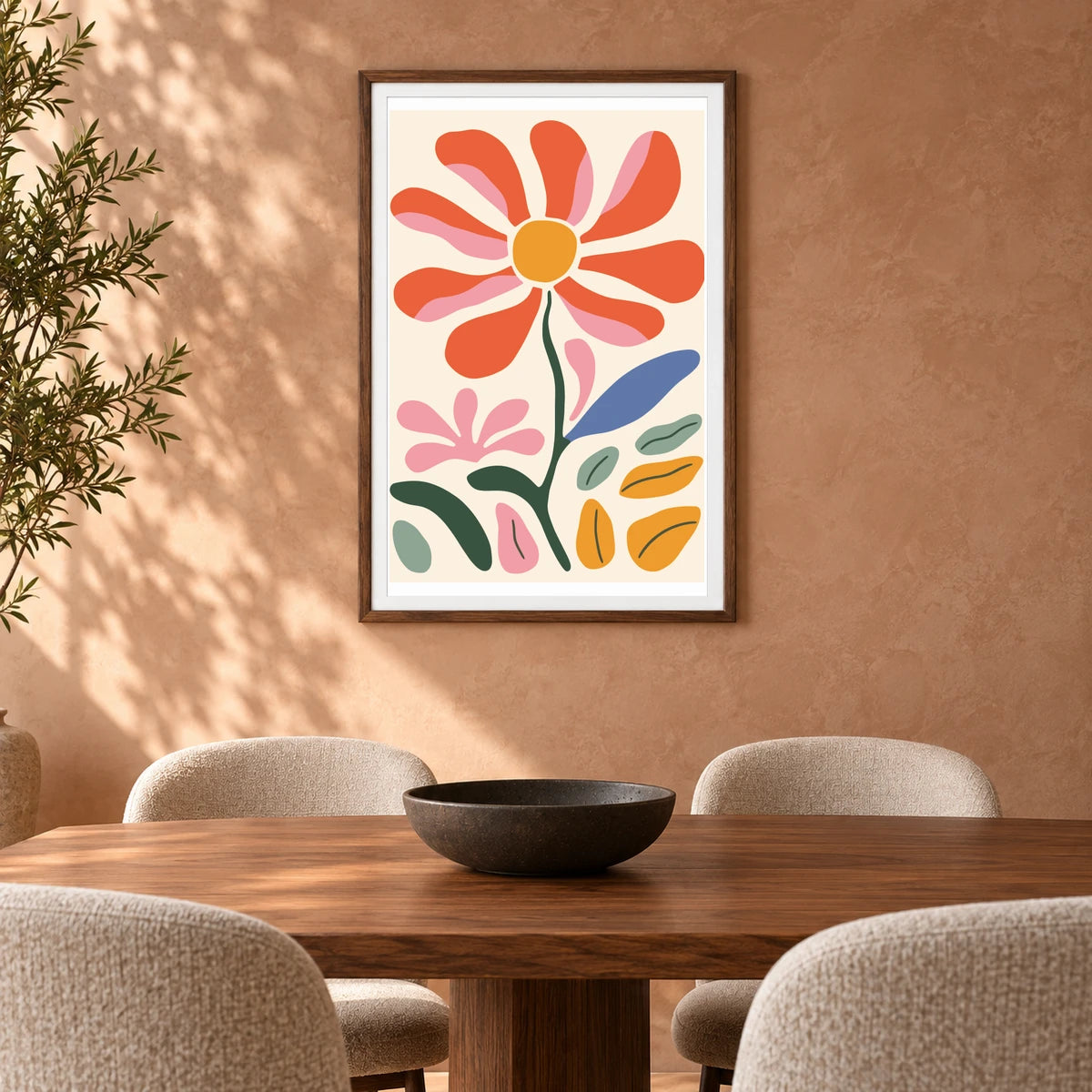 Flower Print CCLXXXIV — Flower & Botanical Prints shown in a styled interior