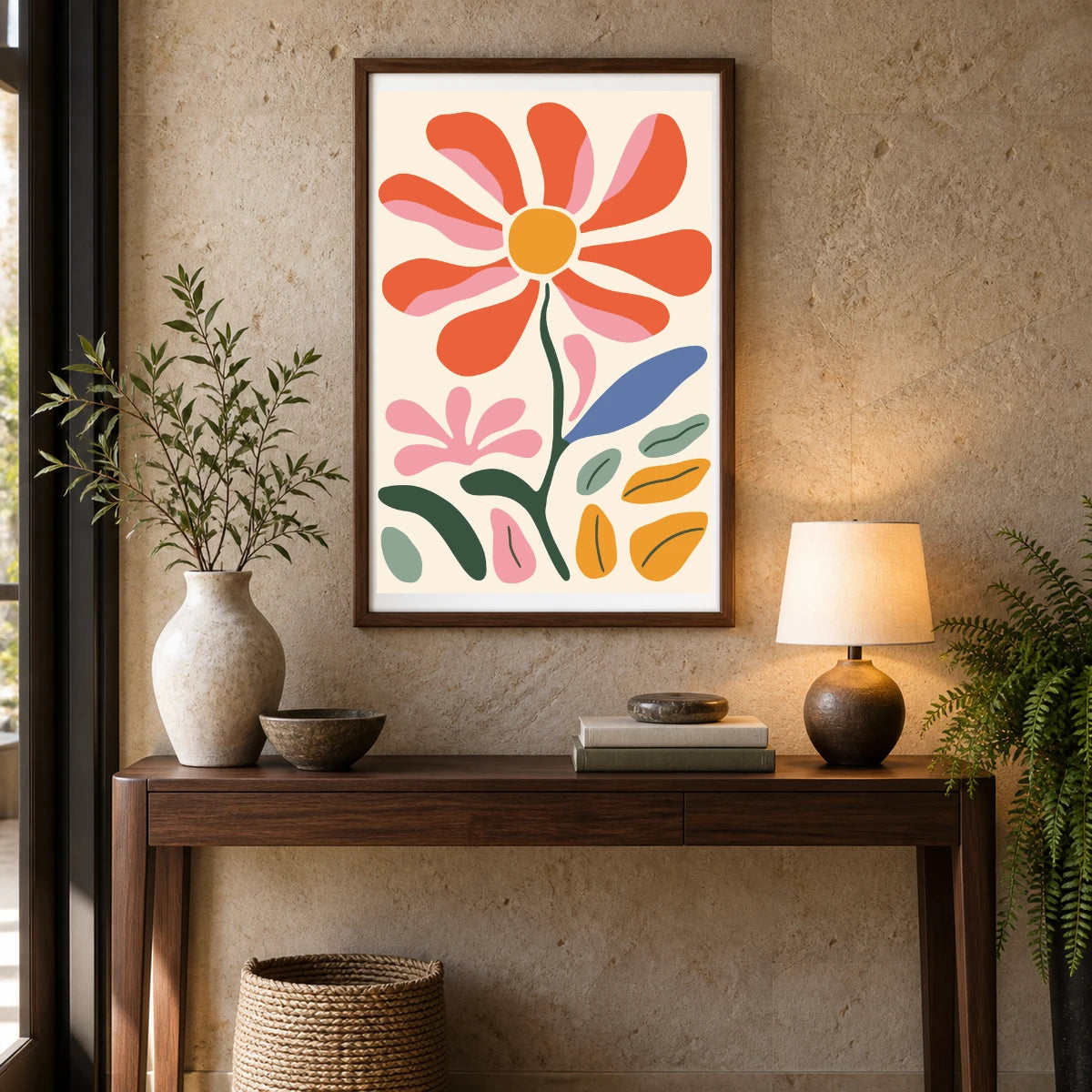 Flower Print CCLXXXIV — Flower & Botanical Prints shown in a styled interior