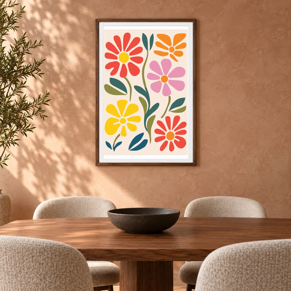 Flower Print CCLXXXVI — Flower & Botanical Prints shown in a styled interior