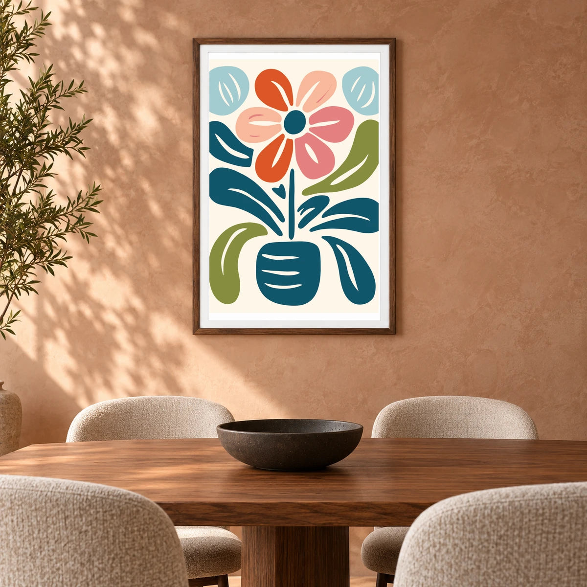 Flower Print CCLXXXVII — Flower & Botanical Prints shown in a styled interior
