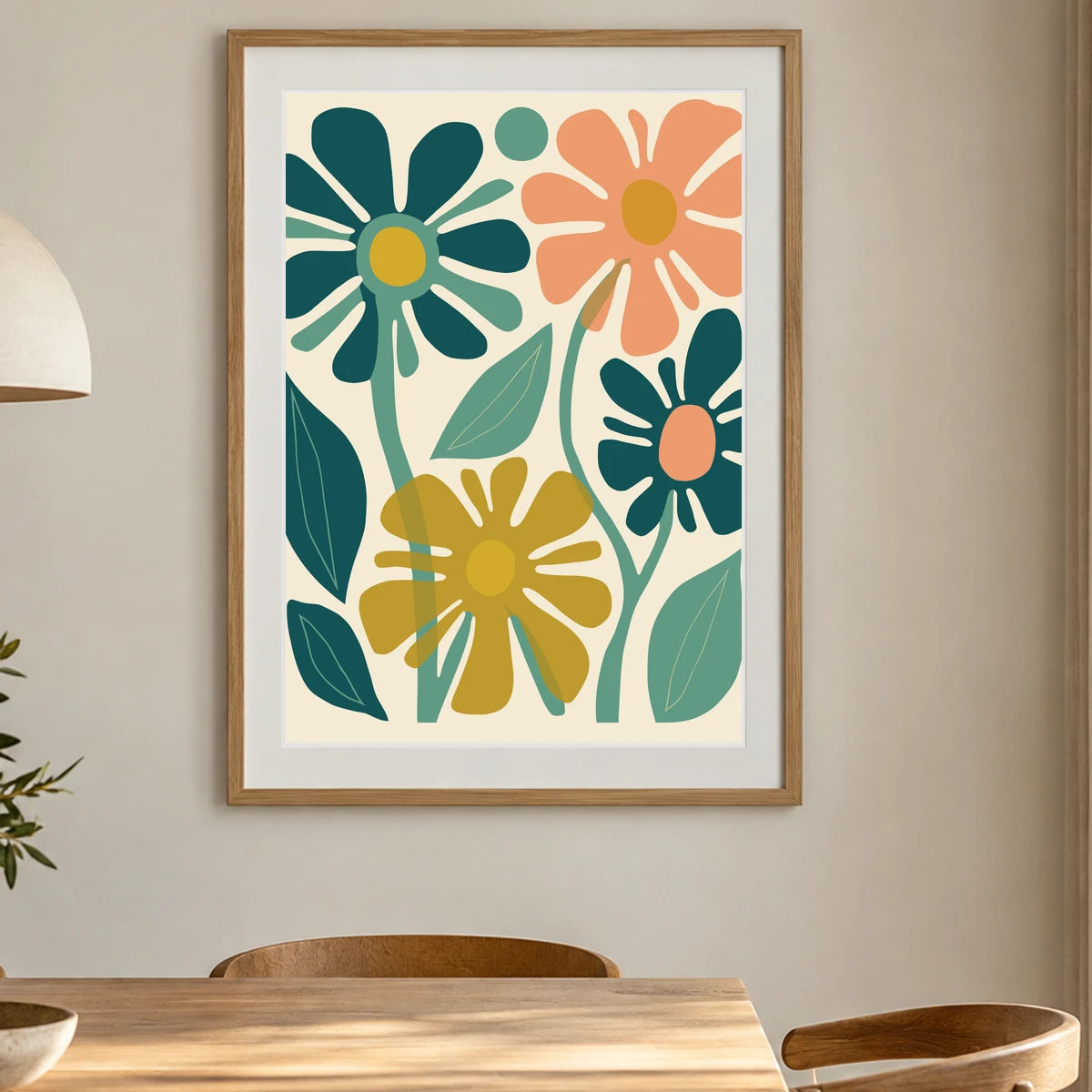 Flower Print CCLXXXVIII — Flower & Botanical Prints shown in a styled interior