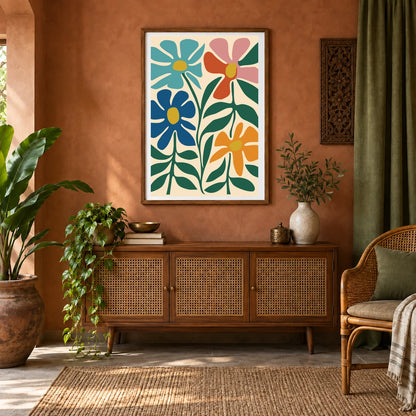 Flower Print CCLXXXIX — Flower & Botanical Prints shown in a styled interior