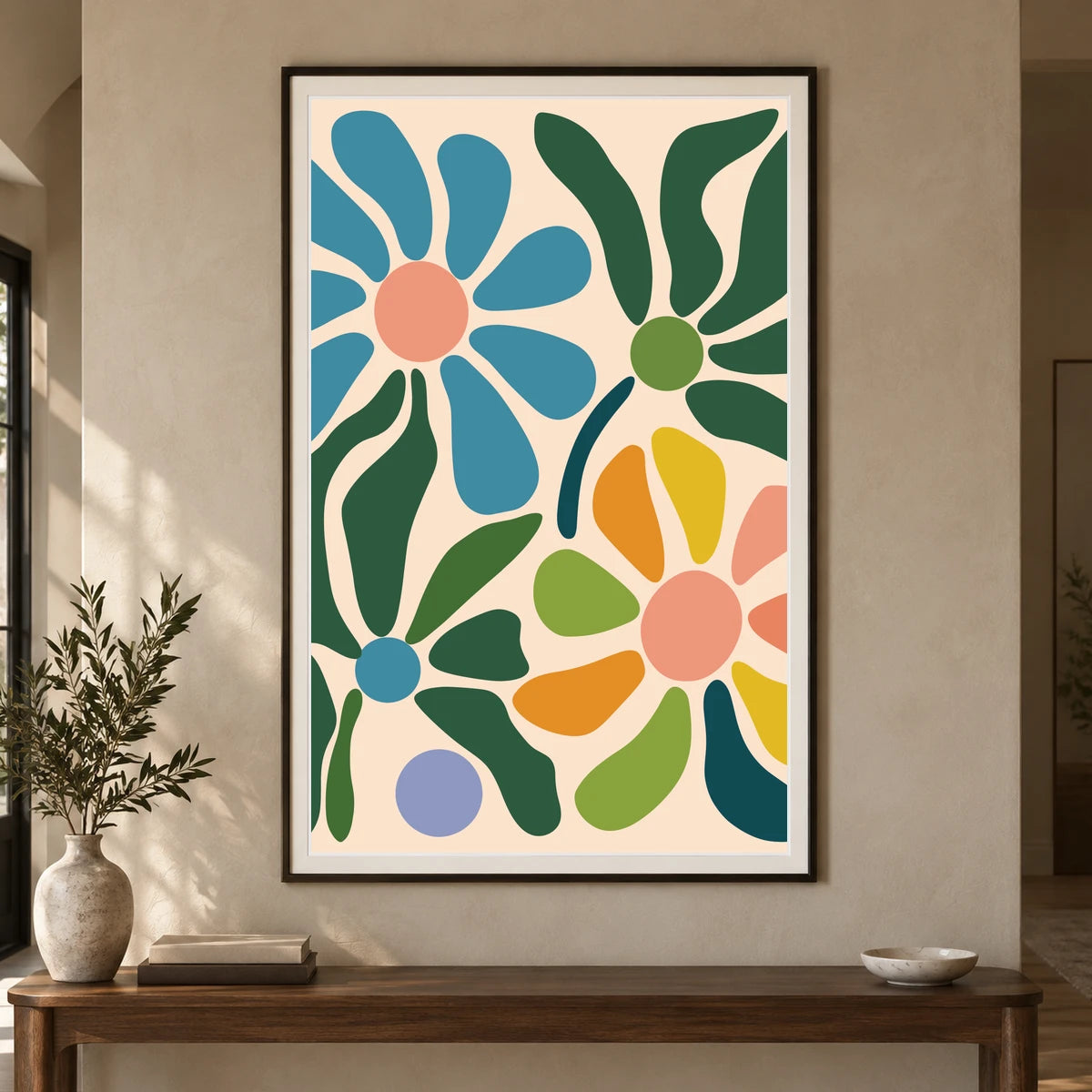 Flower Print CCXC — Flower & Botanical Prints shown in a styled interior