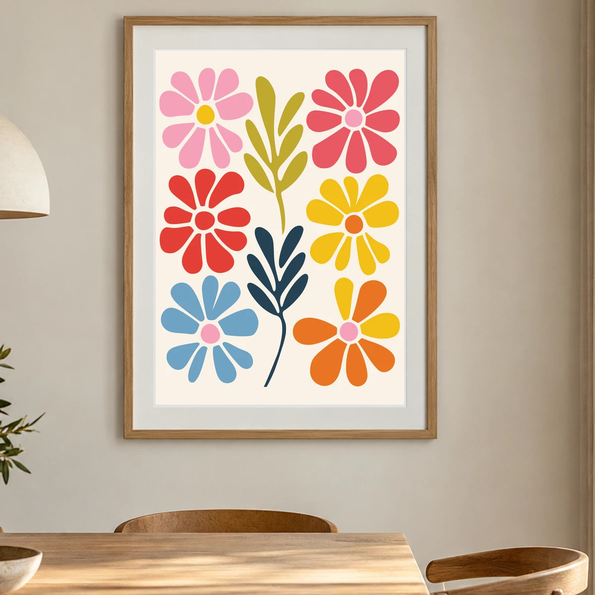 Flower Print CCXCI — Flower & Botanical Prints shown in a styled interior
