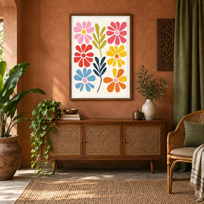 Flower Print CCXCI — Flower & Botanical Prints shown in a styled interior