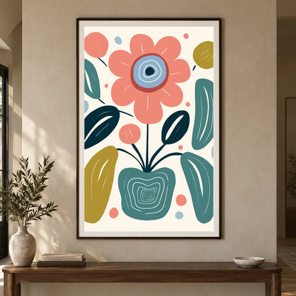 Flower Print CCXCII — Flower & Botanical Prints shown in a styled interior