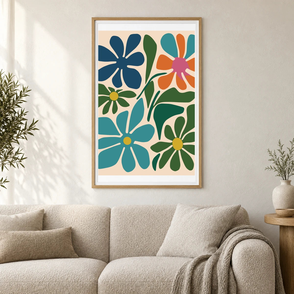 Flower Print CCXCVI — Flower & Botanical Prints shown in a styled interior