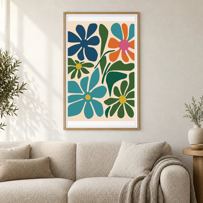 Flower Print CCXCVI — Flower & Botanical Prints shown in a styled interior