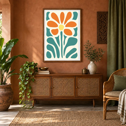 Flower Print CCXCVII — Flower & Botanical Prints shown in a styled interior