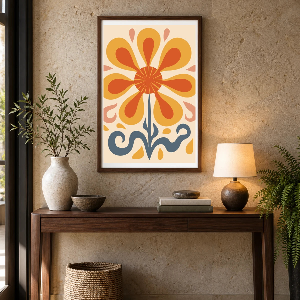 Flower Print CCXCVIII — Flower & Botanical Prints shown in a styled interior