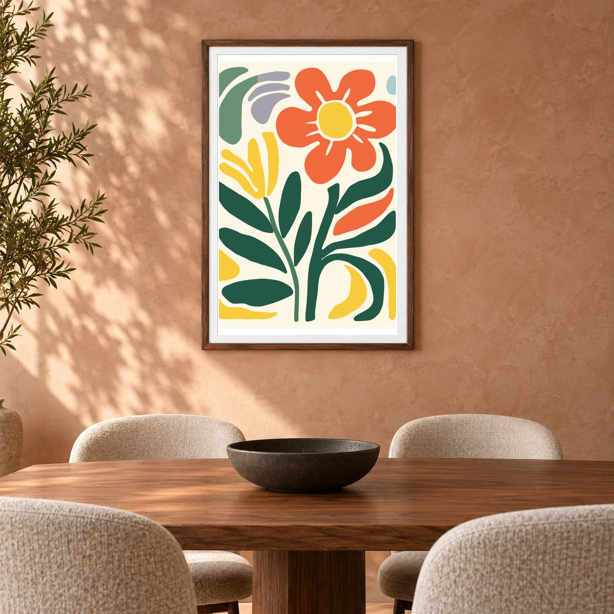Flower Print CCXCIX — Flower & Botanical Prints shown in a styled interior
