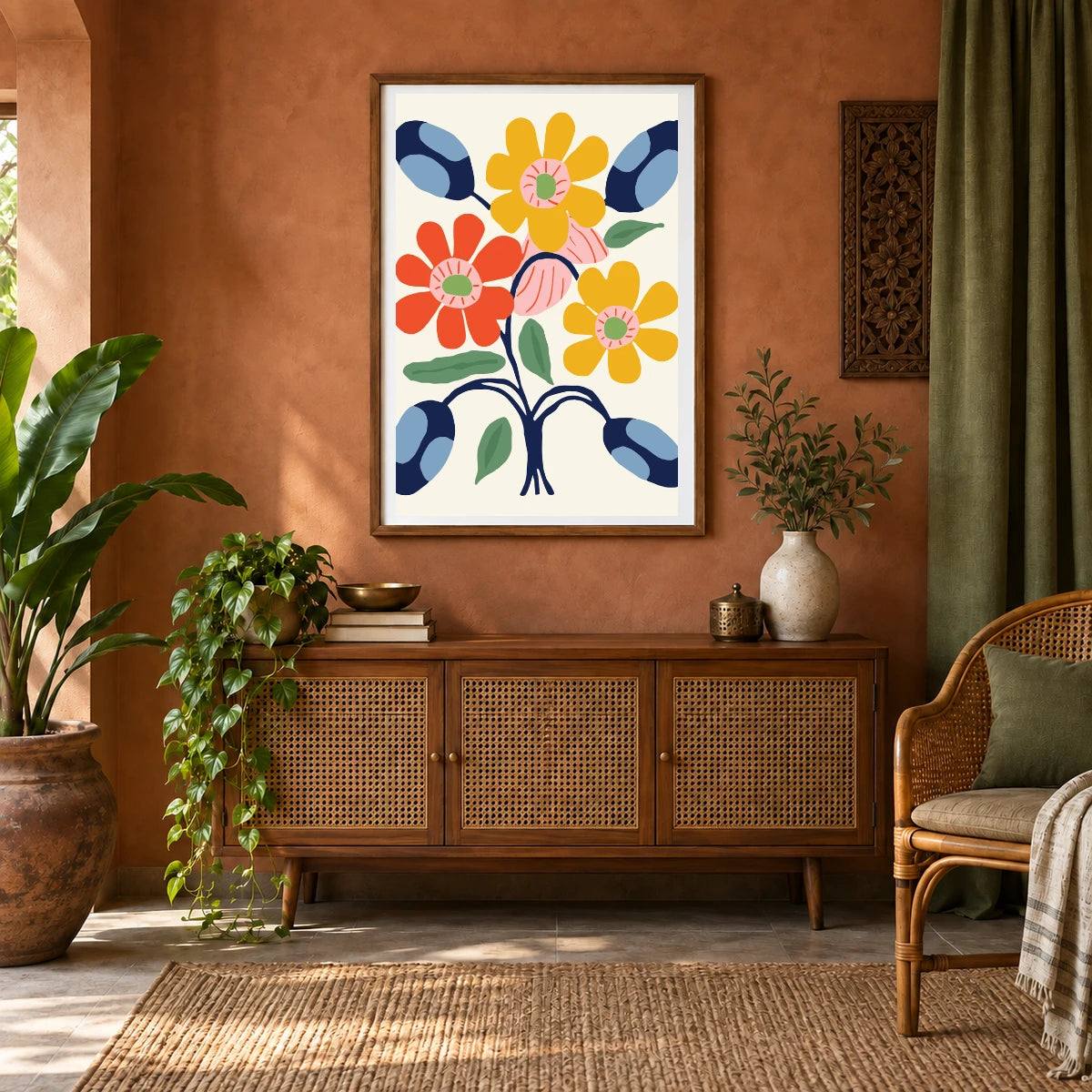 Flower Print CCC — Flower & Botanical Prints shown in a styled interior