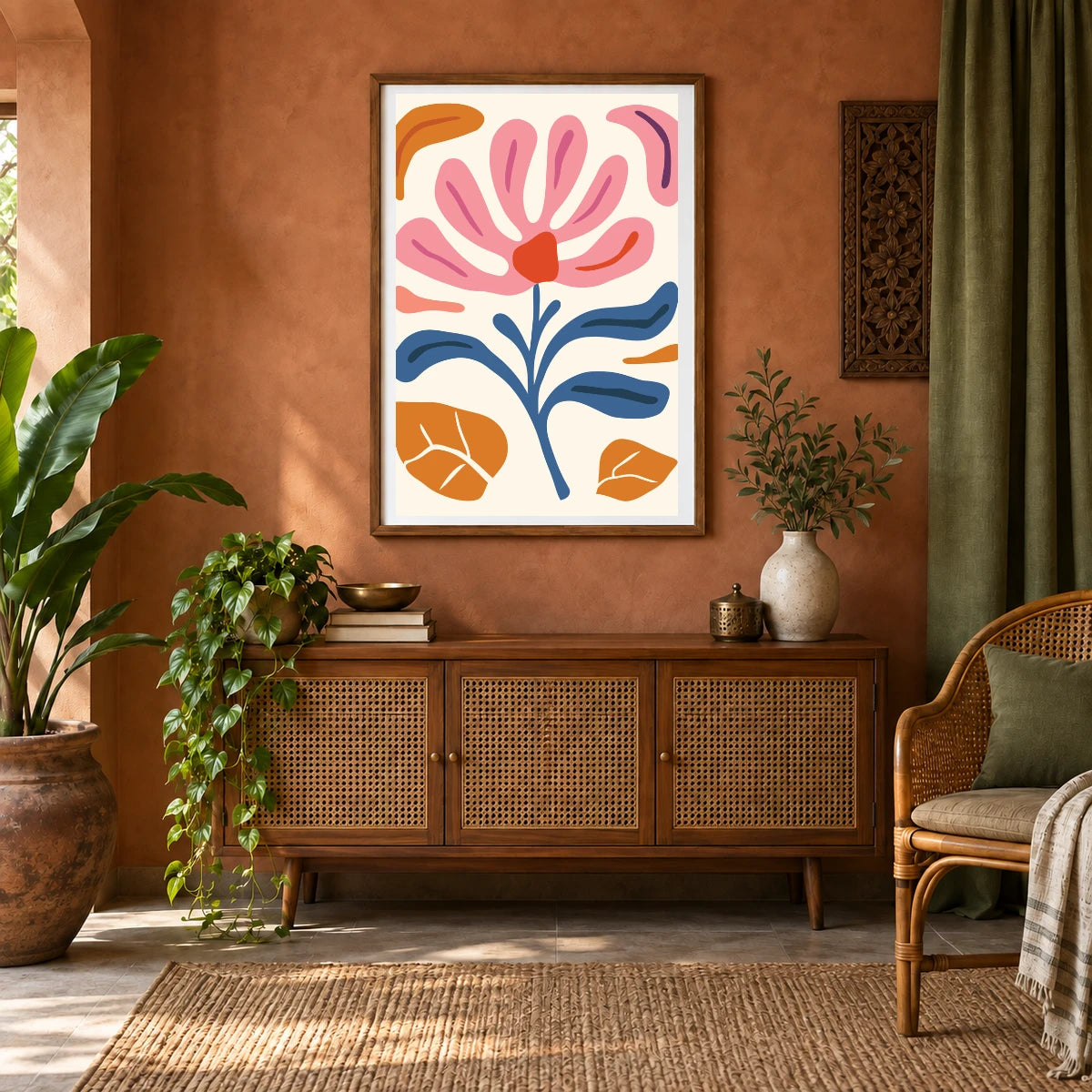 Flower Print CCCI — Flower & Botanical Prints shown in a styled interior