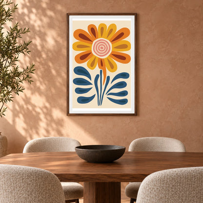 Flower Print CCCIII — Flower & Botanical Prints shown in a styled interior