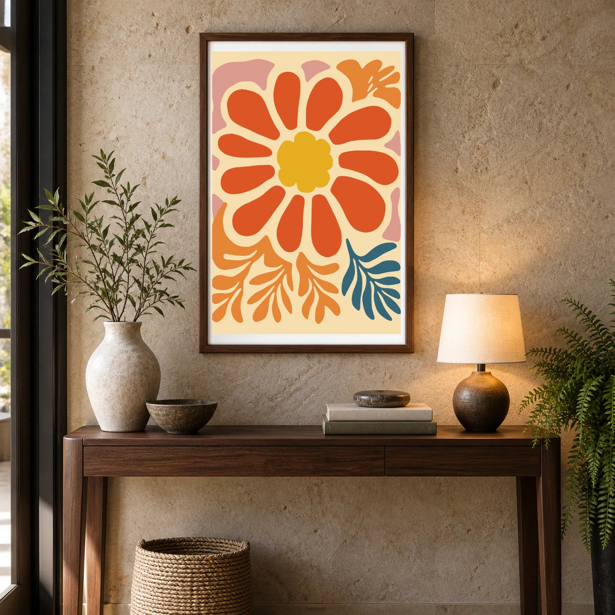 Flower Print CCCVI — Flower & Botanical Prints shown in a styled interior