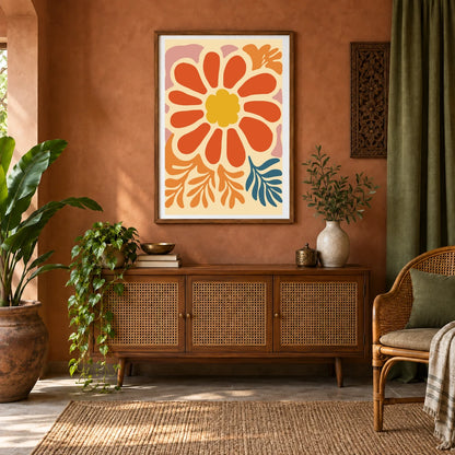 Flower Print CCCVI — Flower & Botanical Prints shown in a styled interior
