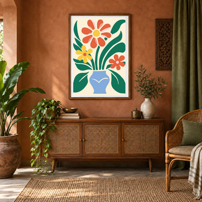 Flower Print CCCVIII — Flower & Botanical Prints shown in a styled interior