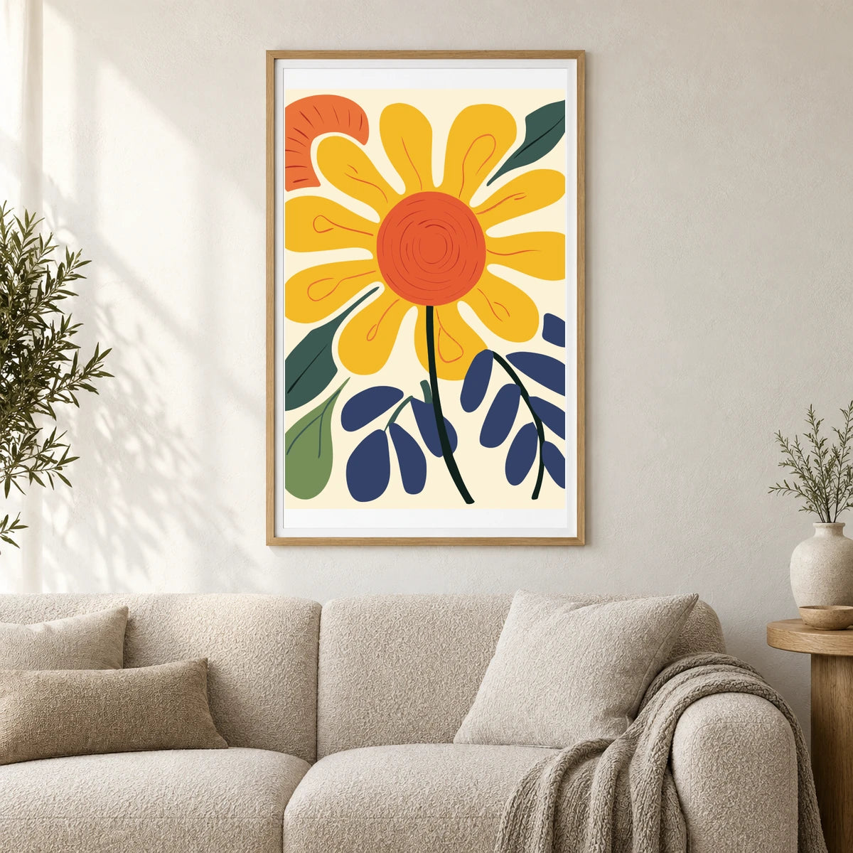 Flower Print CCCIX — Flower & Botanical Prints shown in a styled interior