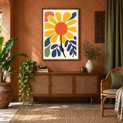 Flower Print CCCIX — Flower & Botanical Prints shown in a styled interior