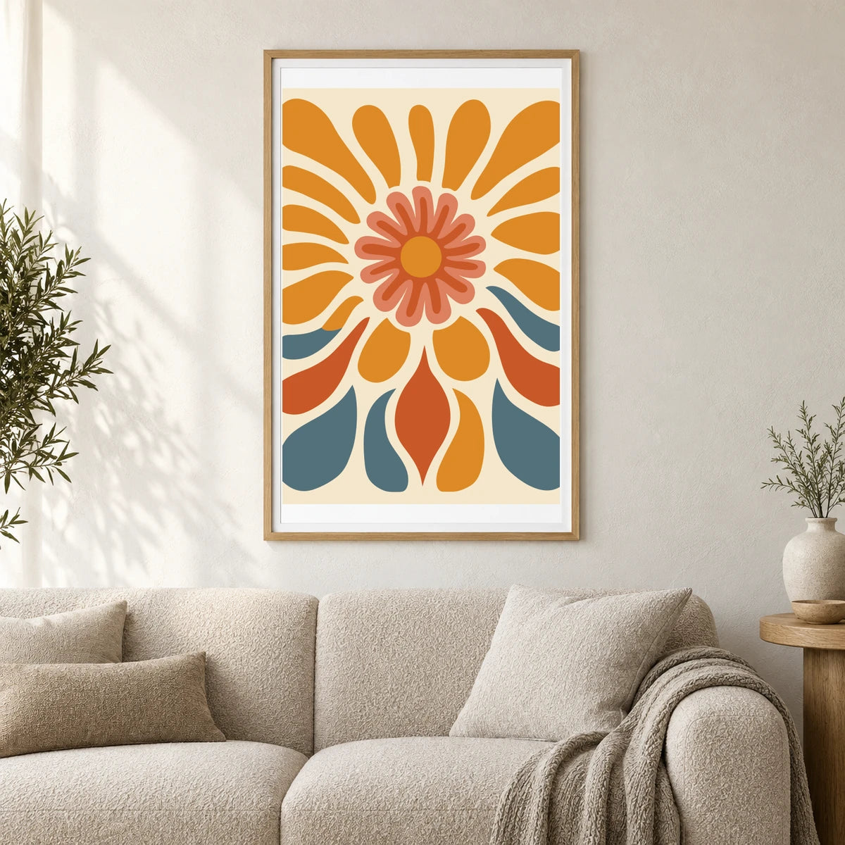 Flower Print CCCX — Flower & Botanical Prints shown in a styled interior