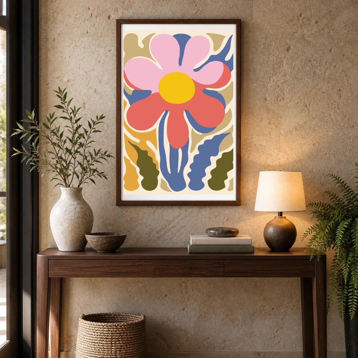 Flower Print CCCXII — Flower & Botanical Prints shown in a styled interior